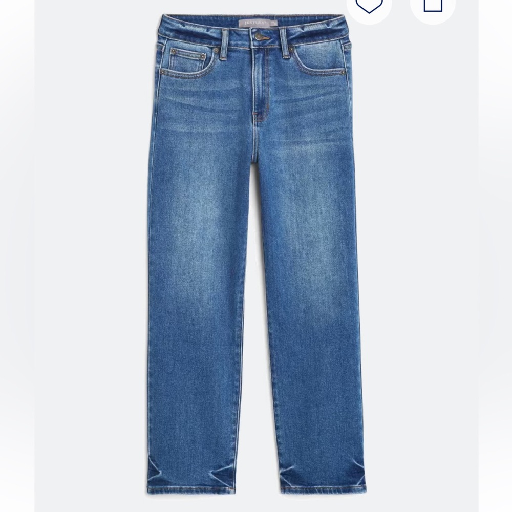 Just USA Austen High Rise Tacking Straight Jean